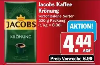 Hit Jacobs Kaffee KrönungJacobs Kaffee Krönung verschiedene Sorten 500 g Packung 500 g Packung Angebot