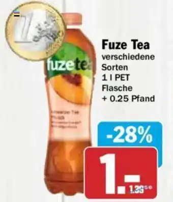 Hit Fuze Tea 1 l PET Flasche Angebot