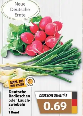 Combi Deutsche Radieschen oder Lauch-zwiebeln 1 Bund Angebot