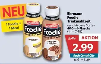 Combi Ehrmann Foodie Trinkmahlzeit 400-ml-Flasche Angebot