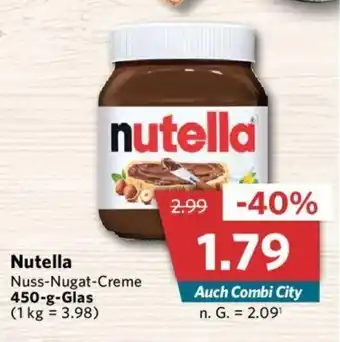 Combi Nutella 450-g-Glas Angebot