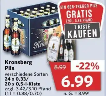 Combi Kronsberg Pils 24 x 0,33/ 20 x 0,5-1-Kiste Angebot