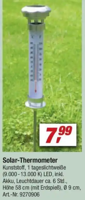 toom Baumarkt Solar-Thermometer Angebot