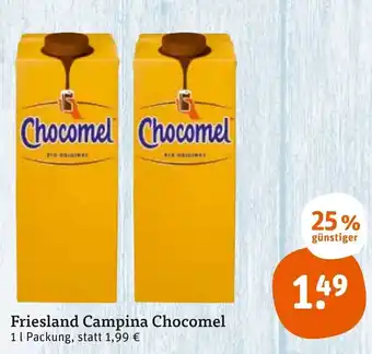 tegut Friesland Campina Chocomel 1 l Packung Angebot