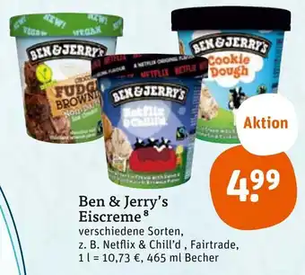 tegut Ben & Jerry's Eiscreme 8 465 ml Becher Angebot