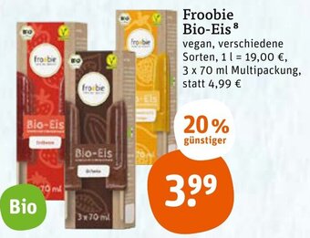 tegut Froobie Bio-Eis 8 3 x 70 ml Multipackung Angebot