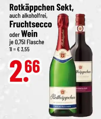 trinkgut Rotkäppchen Sekt, Fruchtsecco oder Wein 750ml Angebot