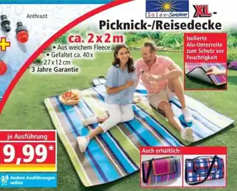 Norma Solax-Sunshine Picknick-/Reisedecke ca. 2 x 2 m Angebot