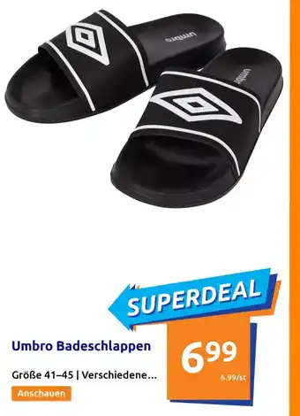 Action Umbro Badeschlappen Größe 41-45 Angebot