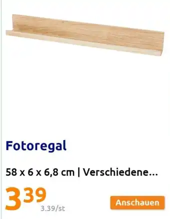 Action Fotoregal 58 x 6 x 6,8 cm Angebot