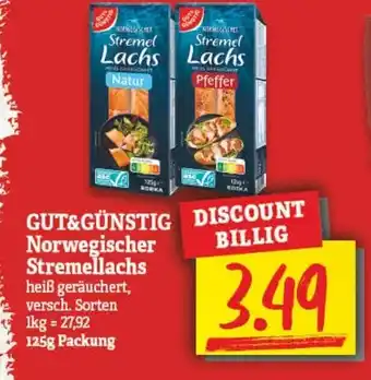 NP Discount GUT&GÜNSTIG Norwegischer Stremellachs 125g Angebot