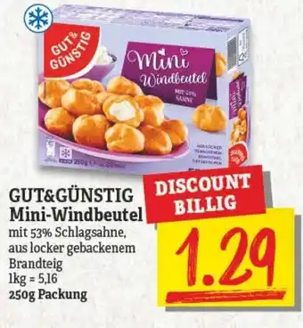 NP Discount GUT&GÜNSTIG Mini-Windbeutel 250g Angebot