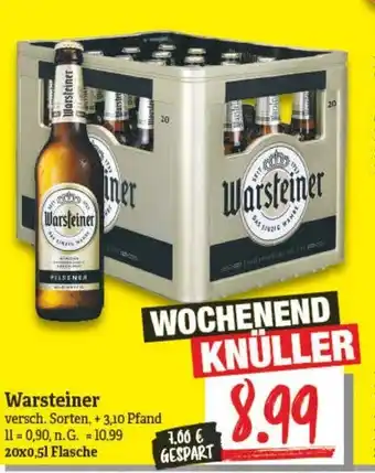 NP Discount Warsteiner 20x0,5L Angebot