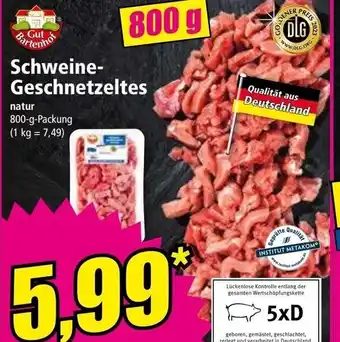 Norma Schweine-Geschnetzeltes 800 g Packung Angebot