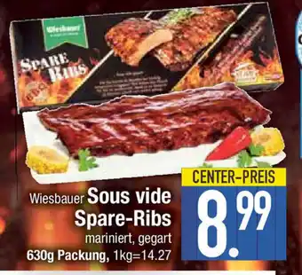 E-Center Wiesbauer Sous vide Spare-Ribs 630 g Packung Angebot