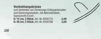 toom Baumarkt Verdrahtungsbrücke Angebot