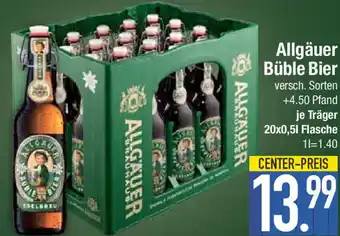 E-Center Allgäuer Büble Bier 20x0,5 L Flasche Angebot