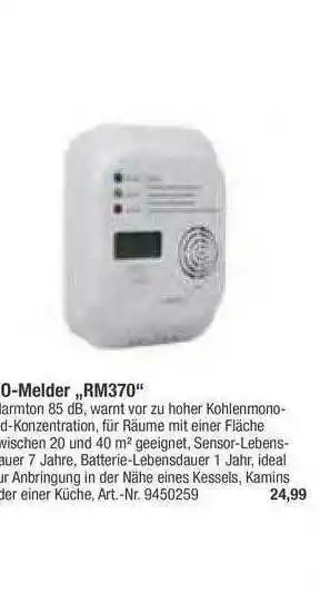 toom Baumarkt O-melder „rm370” Angebot