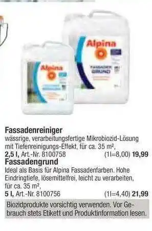 toom Baumarkt Fassadenreiniger Angebot