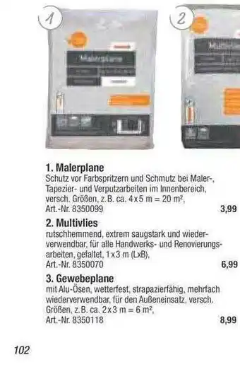 toom Baumarkt Malerplane Angebot