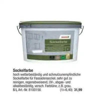 toom Baumarkt Sockelfarbe Angebot