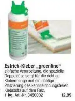 toom Baumarkt Estrich-kleber „greenline” Angebot