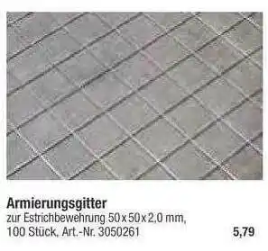 toom Baumarkt Armierungsgitter Angebot