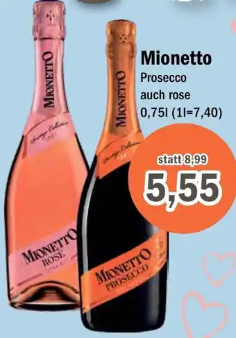 Aktiv Irma Mionetto Prosecco 0,75 L Angebot