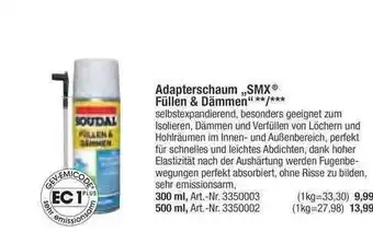 toom Baumarkt Adapterschaum „smx Füllen & Dämmen” Angebot