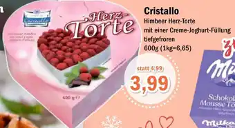 Aktiv Irma Cristallo Himbeer Herz-Torte 600 g Angebot