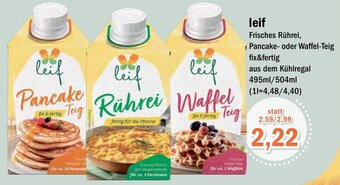 Aktiv Irma leif Frisches Rührei, Pancake- oder Waffel-Teig 495 ml/504 ml Angebot