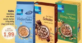 Aktiv Irma Kölln Haferfleks oder Müsli 375 g-600 g Angebot