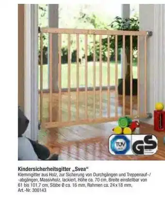 toom Baumarkt Kindersicherheitsgitter „svea” Angebot