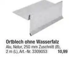 toom Baumarkt Ortblech Ohne Wasserfalz Angebot