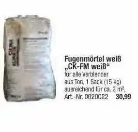 toom Baumarkt Fugenmörtel Weiß Ck-fm Weiß Angebot