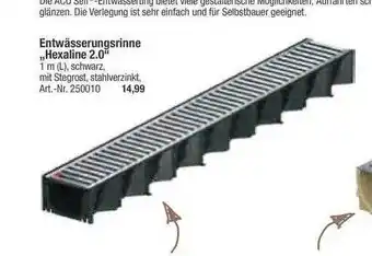 toom Baumarkt Entwässerungsrinne Hexaline 2.0 Angebot