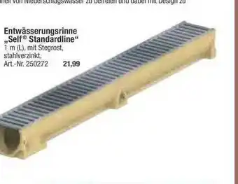 toom Baumarkt Entwässerungsrinne „self Standardline” Angebot