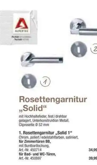 toom Baumarkt Rosettengarnitur „solid 1” Angebot