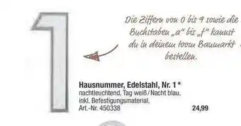 toom Baumarkt Hausummer, Edelstahl, Nr. 1 Angebot