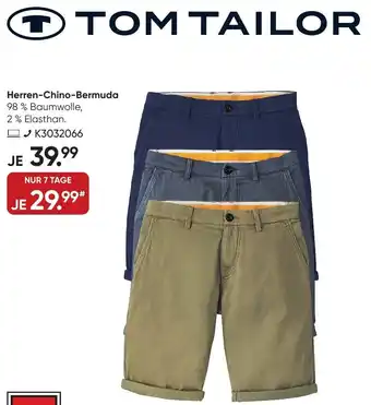 Galeria TOM TAILOR Herren-Chino-Bermuda Angebot