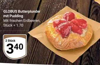 Globus GLOBUS Butterplunder mit Pudding 2 Stück Angebot