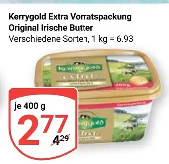 Globus Kerrygold Extra Vorratspackung Original Irische Butter je 400 g Angebot