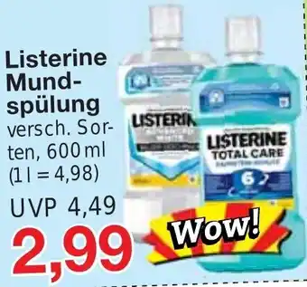 Jawoll Listerine Mundspülung 600 ml Angebot