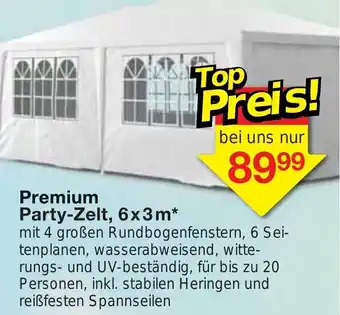 Jawoll Premium Party-Zelt, 6x3m Angebot