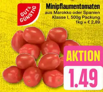 Edeka GUT& GÜNSTIG Minipflaumentomaten 500g Packung Angebot