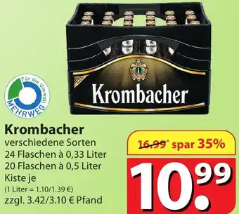 Famila Nord Ost Krombacher 24x0,33 L/20x0,5 Liter Kiste Angebot