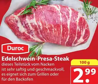 Famila Nord Ost Duroc Edelschwein-Presa-Steak 100 g Angebot