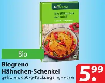 Famila Nord Ost Biogreno Hähnchen-Schenkel 650 g Packung Angebot