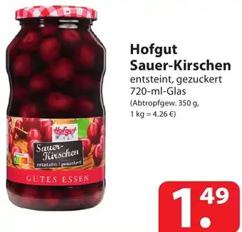 Famila Nord Ost Hofgut Sauer Kirschen 720-ml-Glas Angebot