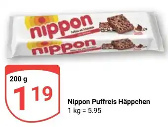 Globus Nippon Puffreis Häppchen 200 g Angebot